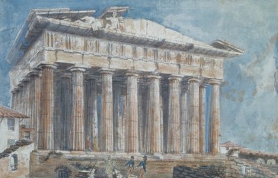 The Removal of the Sculptures from the Pediments of the Parthenon by Elgin by Gell Sir William